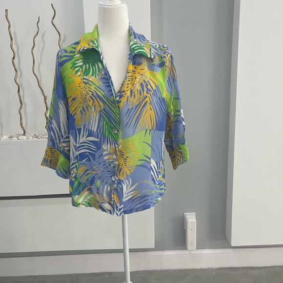miami 46 street Tops - Tropical Print Women's Blouse